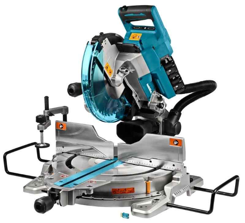 Makita DLS111PT2U 2x18 V Radiaal afkortzaag 260 mm 2x5,0 ah, duo snellader, aws zender