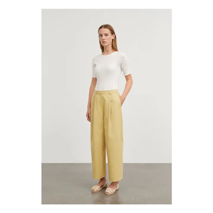 Skall Studio Pantalon Bob | Jaune pâle
