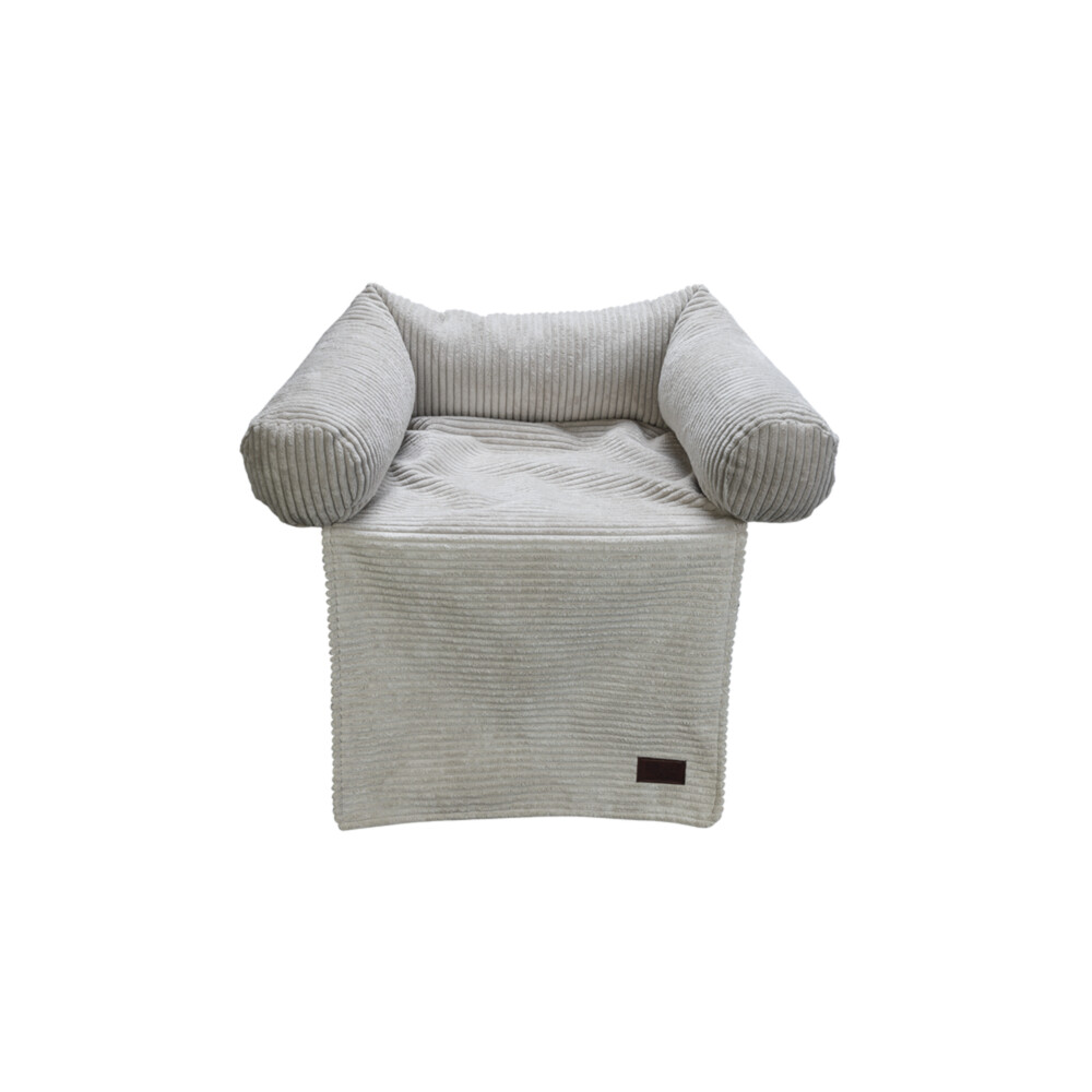 Designed by Lotte Bankkussen Geribbeld Lichtgrijs50 x 50 x 30 cm