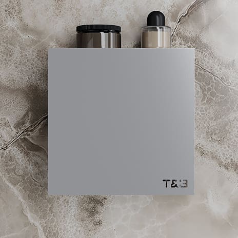 T&B hylde - støvet aluminium