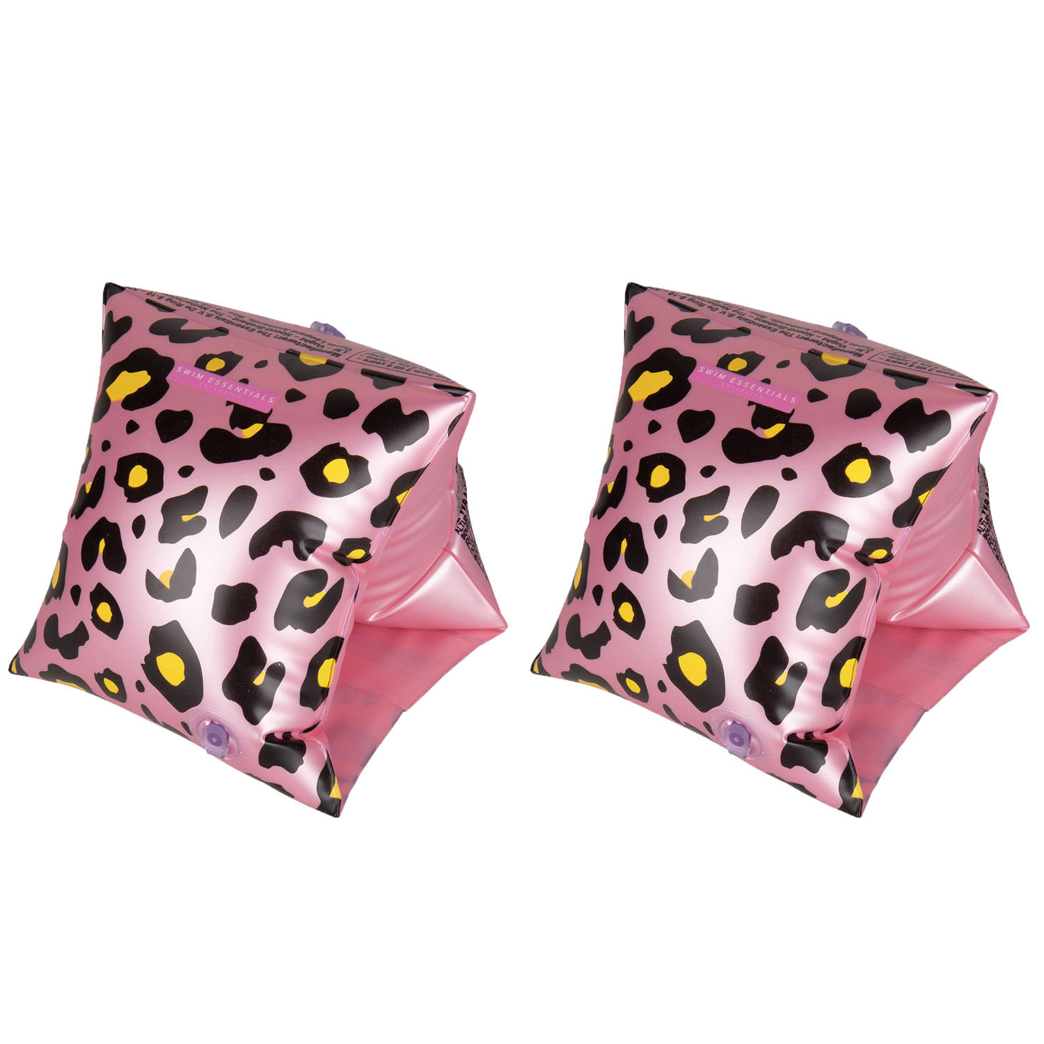 Swim Essentials Zwembandjes Panterprint Rose Goud, 2-6 jaar
