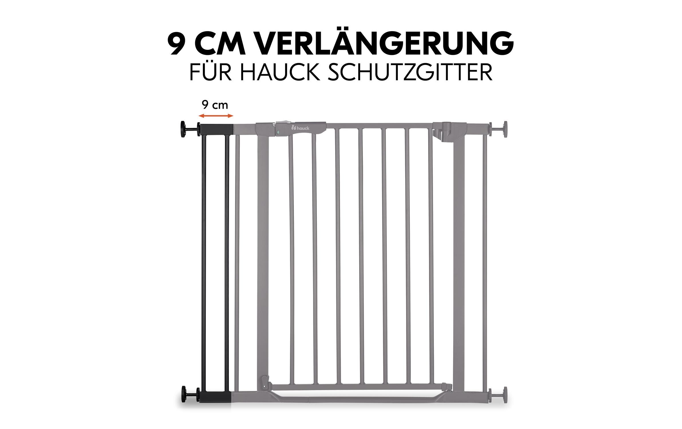 Verlängerung Türschutzgitter 9 cm SchwarzSafety Gate Extension für gängige Hauck Schutzgitter