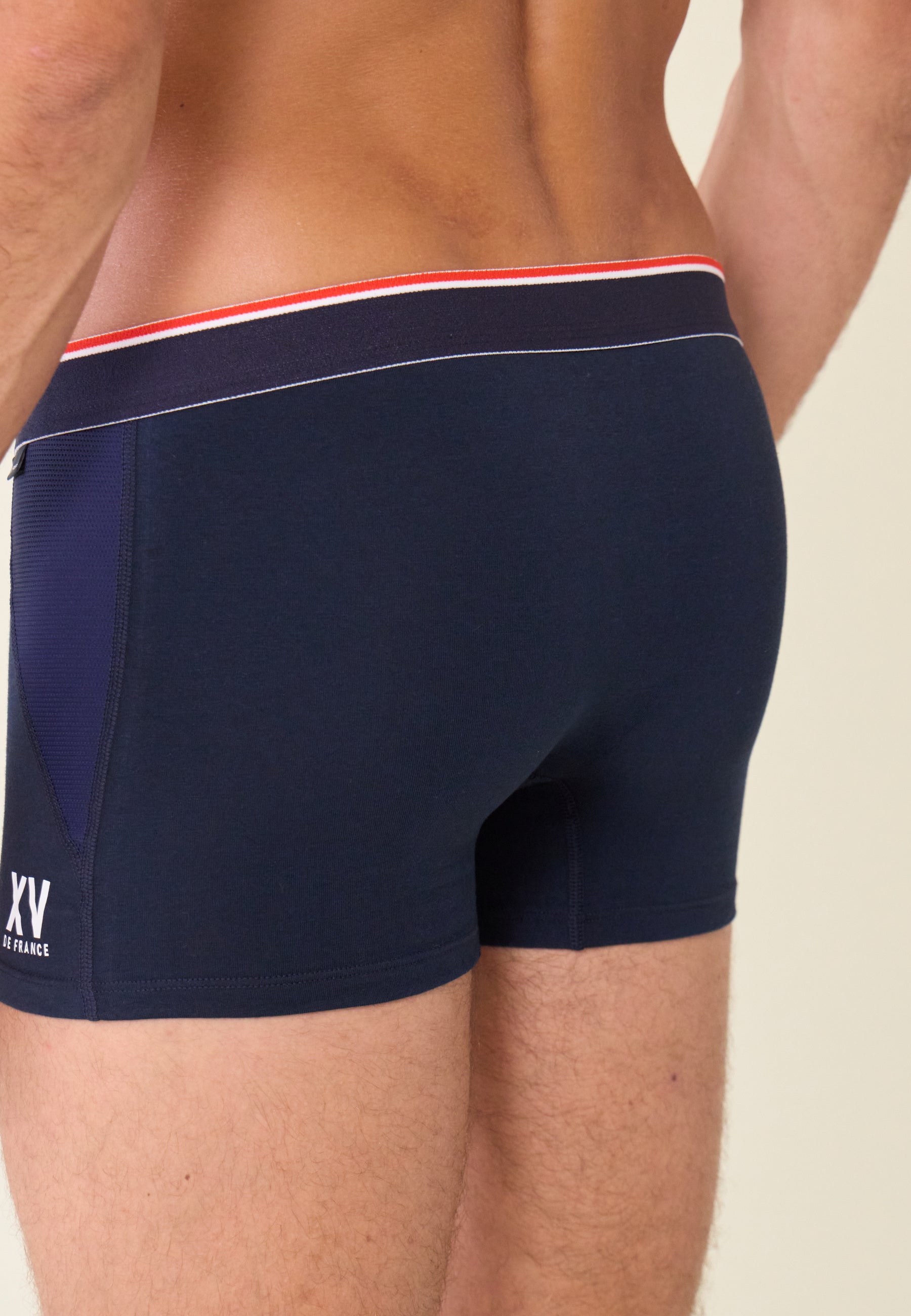 Boxer en coton-Marius Bleu Marine XV de France