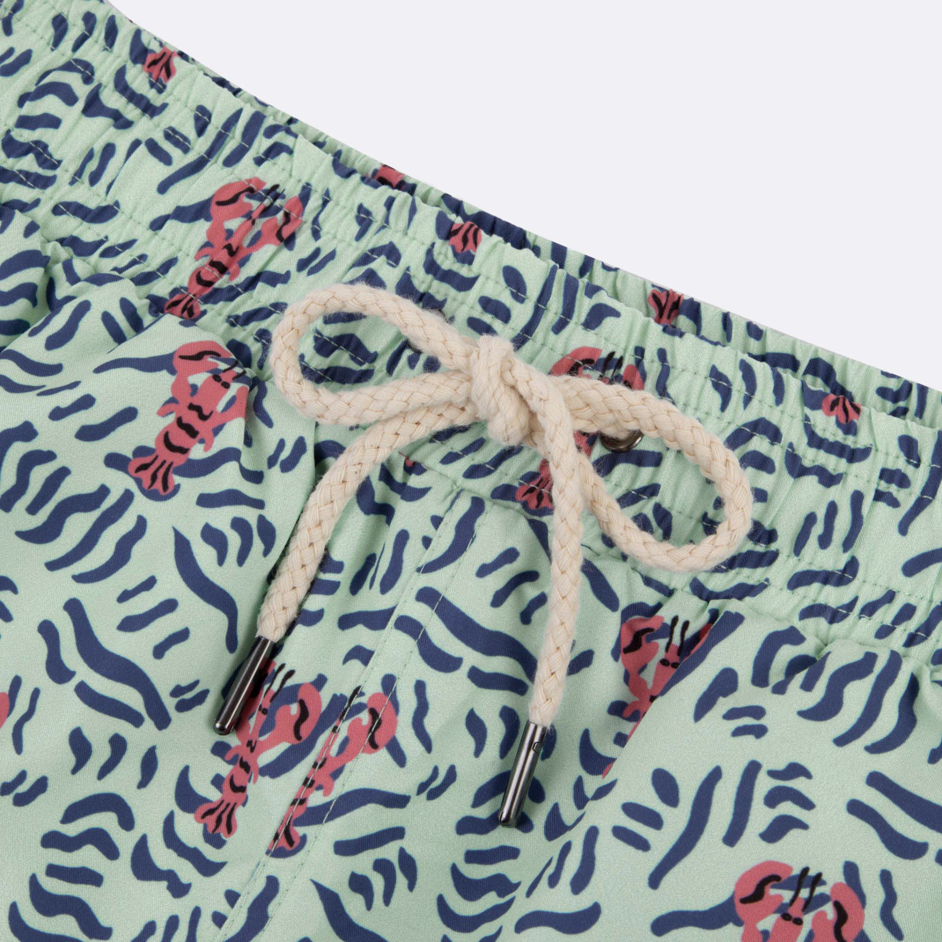 Maillot de bain vert & bleu polyester recyclé - modèle mimizan