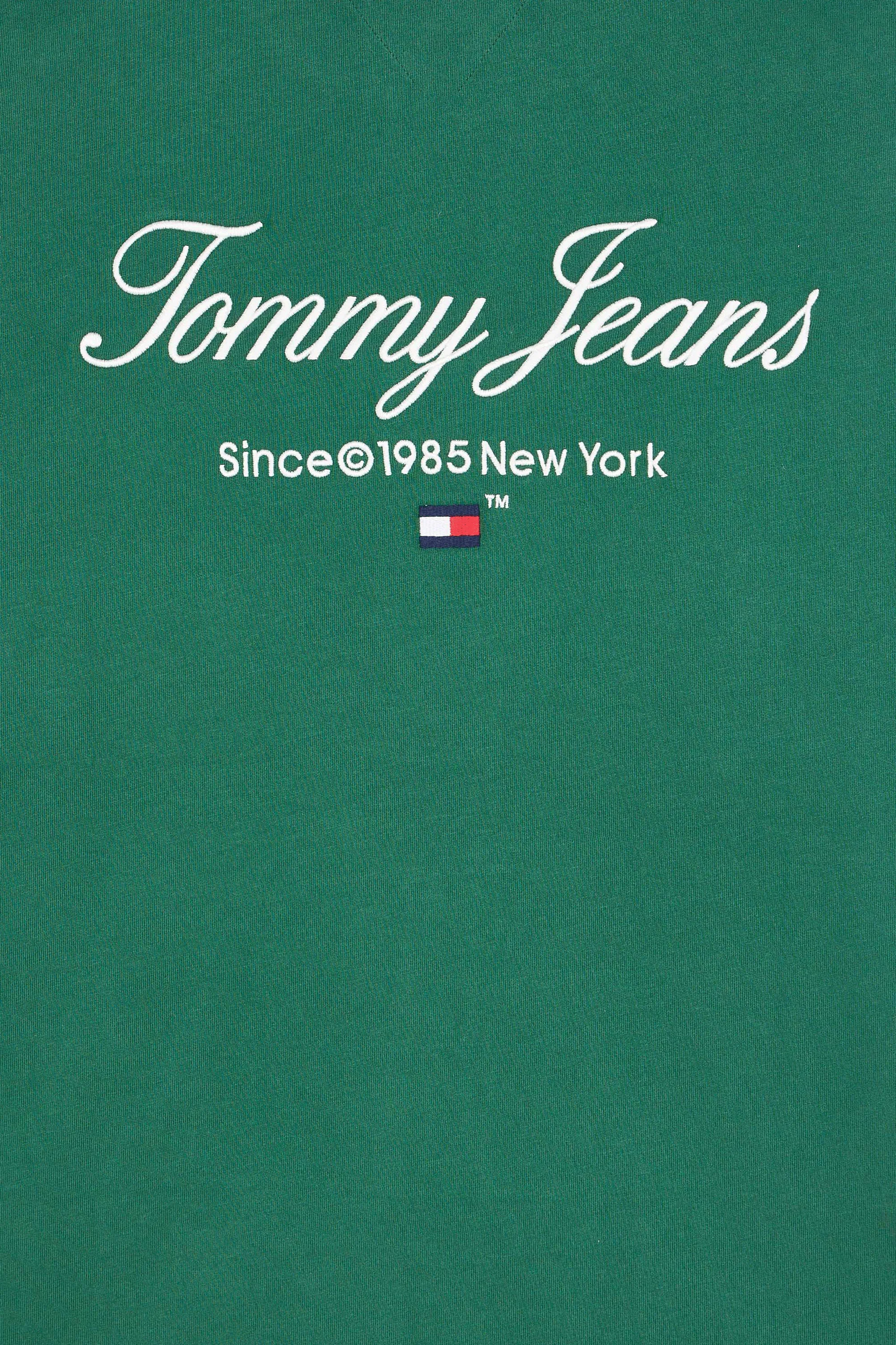 TOMMY JEANS T-shirt TJM OVZ TJ SERIF LUX Vert