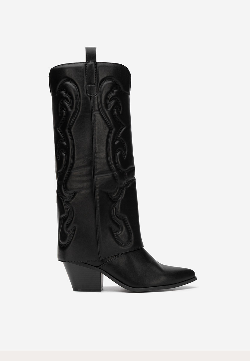 Santiag femme noires Mioana
