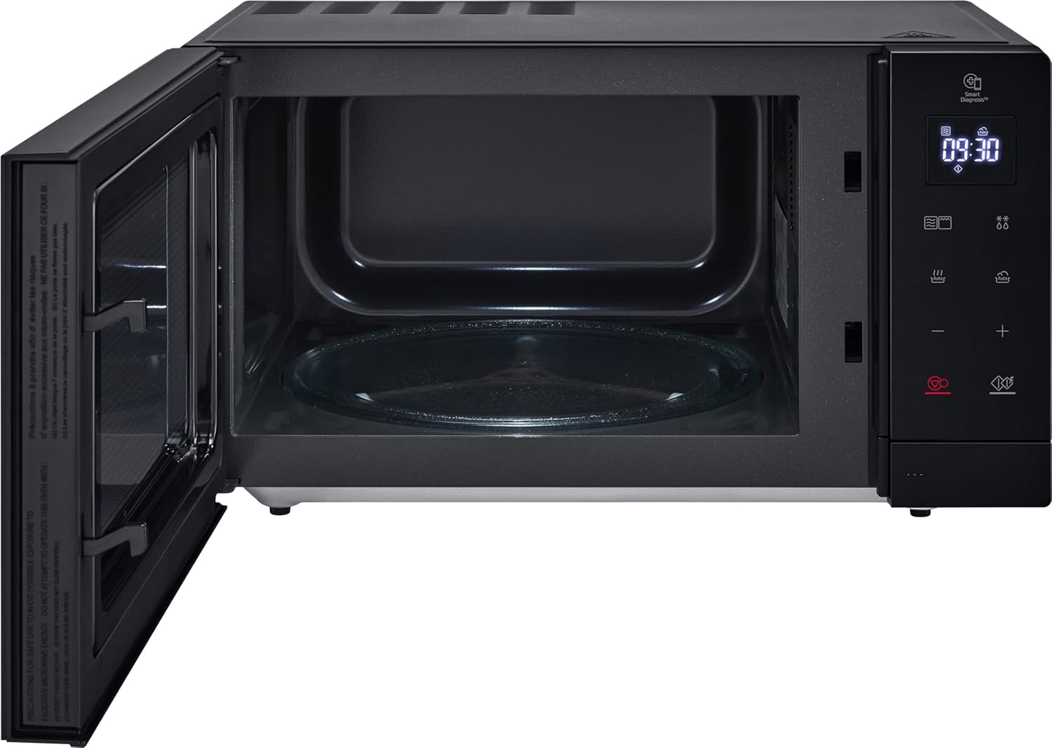 LG MH7032JAS Mikrowelle (30 L, 1000 W) mit Grill (LED-Display, 28 Automatikprogramme, pflegeleicht), Schwarz