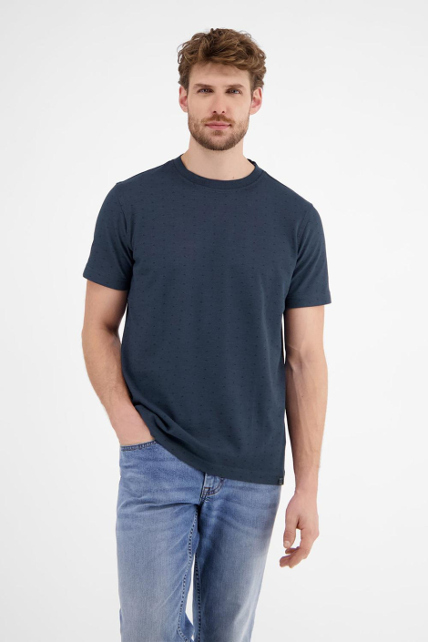 Lerros blauwe heren t-shirt