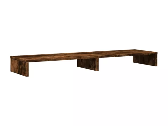 Support de moniteur chêne fumé 100x27x10 cm bois d'ingénierie
