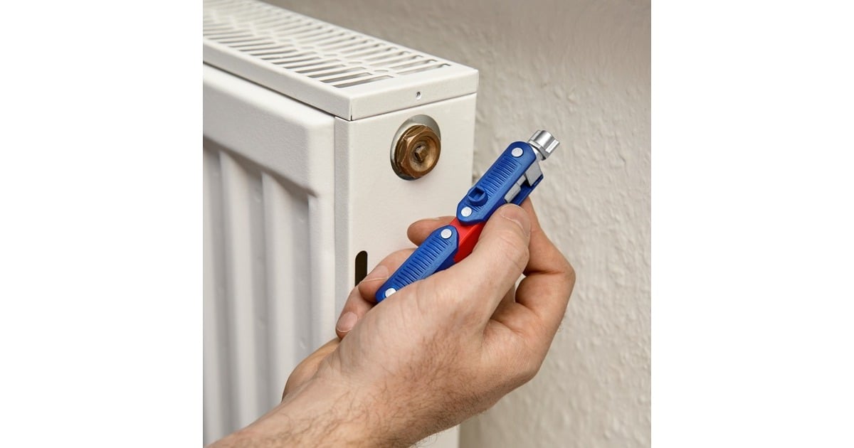 KNIPEXSchakelkastsleutel DoubleJoint 00 11 06 V03 dopsleutel  (Blauw/rood)