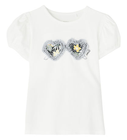 Name It T-shirt - NmfPflorida - Bright White