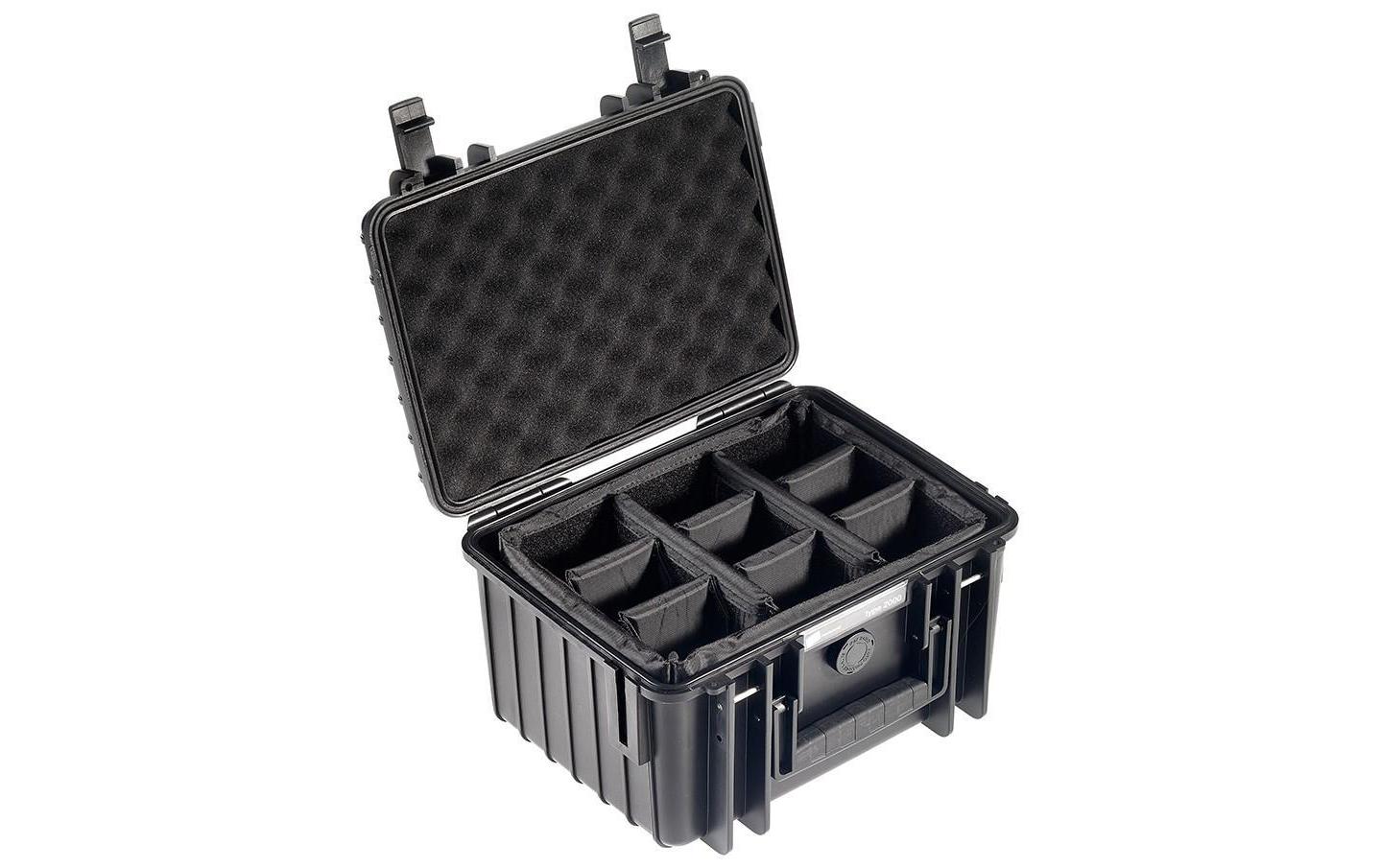 Outdoor-Koffer Typ 2000 RPD SchwarzOutdoor-Koffer mit viel Stauraum