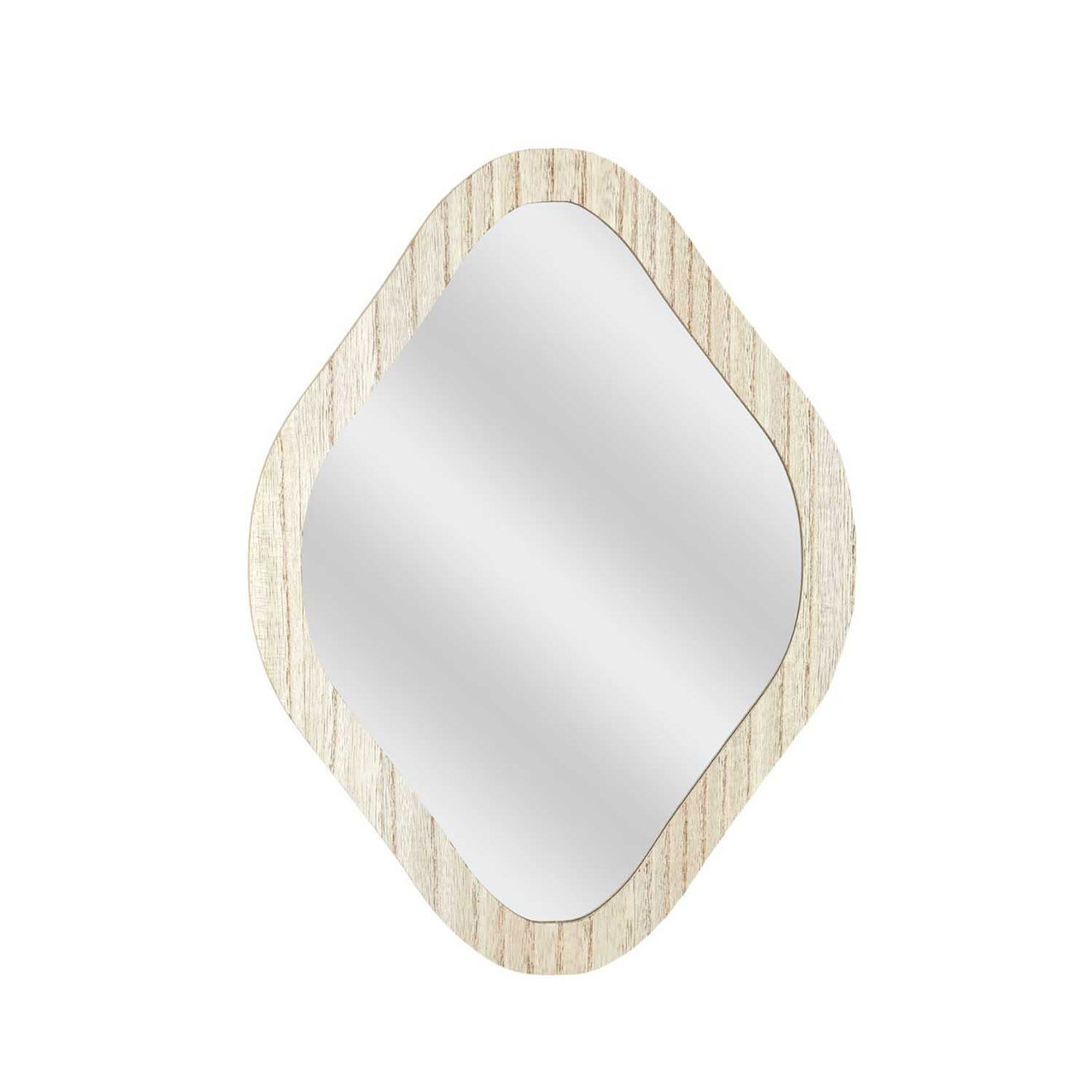 Home Deco Factory Miroir losange marron - 25x34x1 cm