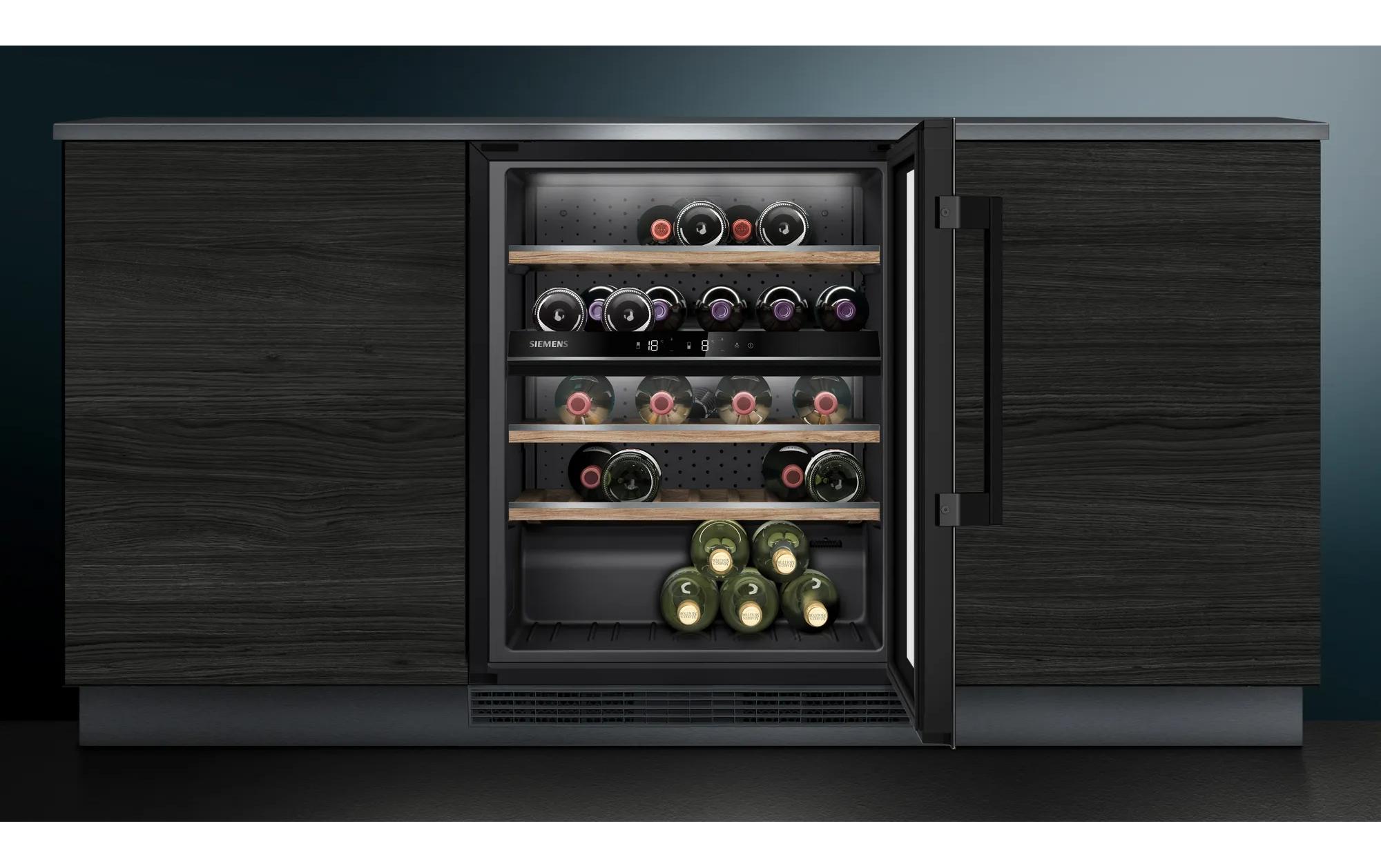 Weinkühlschrank iQ500 KU21WAHG0 Schwarz, Rechts, Wechselbar<br>Weinklimaschrank