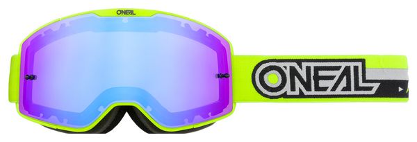 Masque O'Neal B-20 Proxy Jaune Fluo / Noir / Radium Bleu