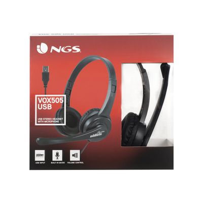 NGS VOX 505 - Casque filaire avec micro - connexion par USB