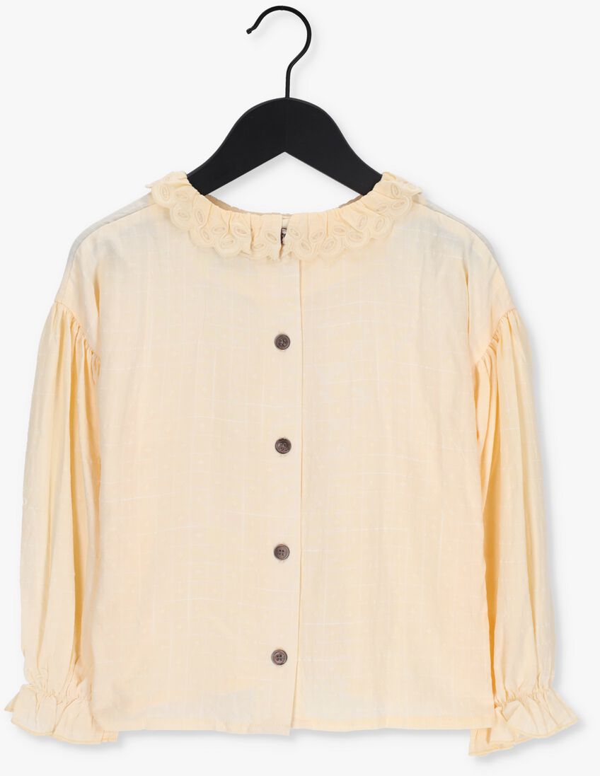 WANDER & WONDER creme wander & wonder blouse ruffle collar blouse