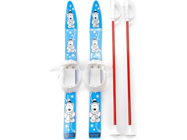 Marmat ski med staver 70 cm (M-T) (26011)