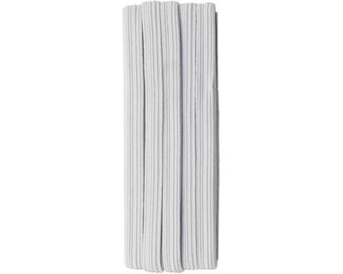 Wit elastiek 5 m x 8 mm