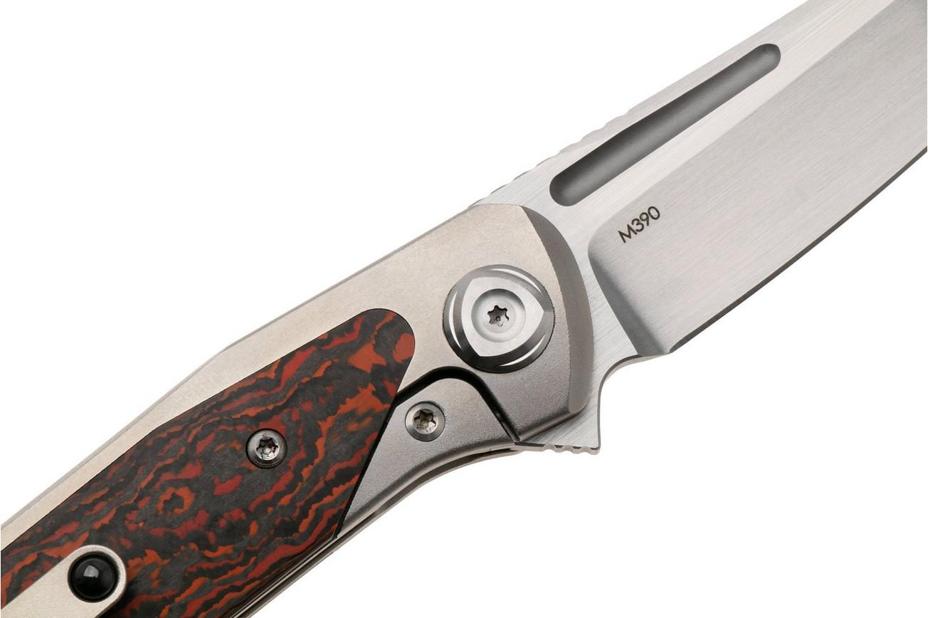 Liong Mah Warrior 3, Satin M390, Mars Valley Carbonfiber Titanium, zakmes