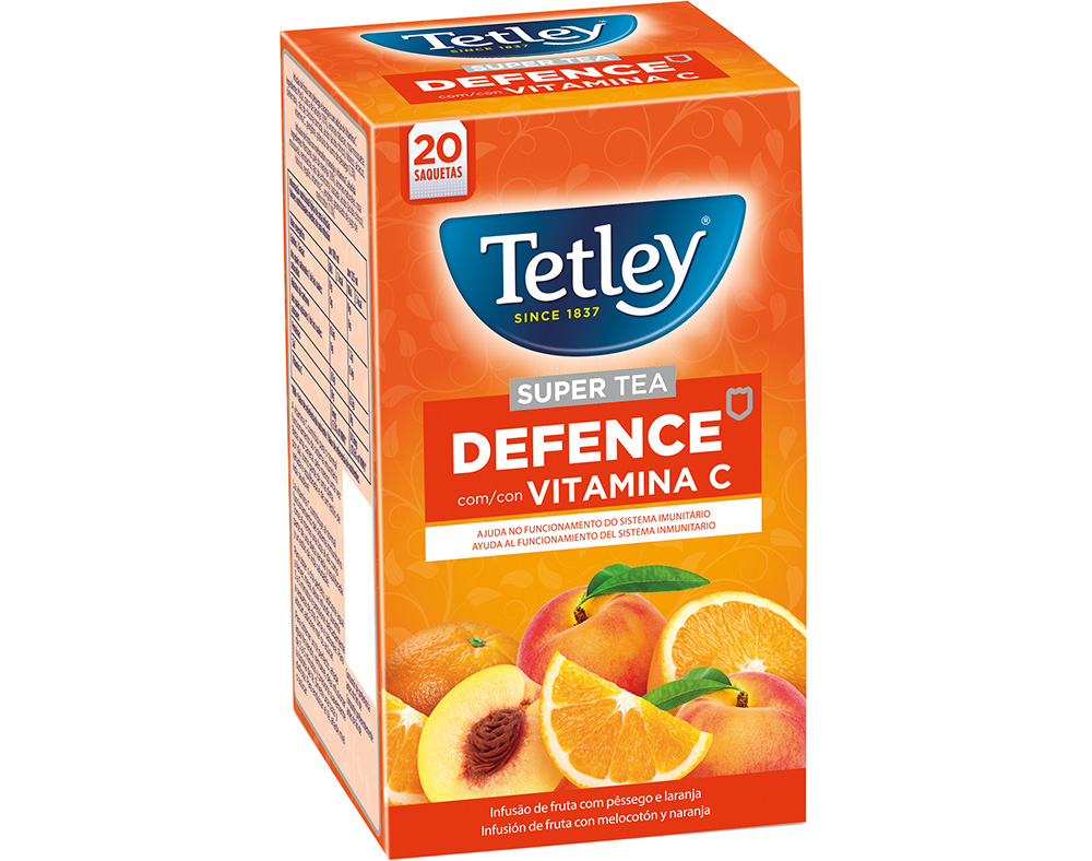 INFUSÃO TETLEY LARANJA E PÊSSEGO 20 SAQ