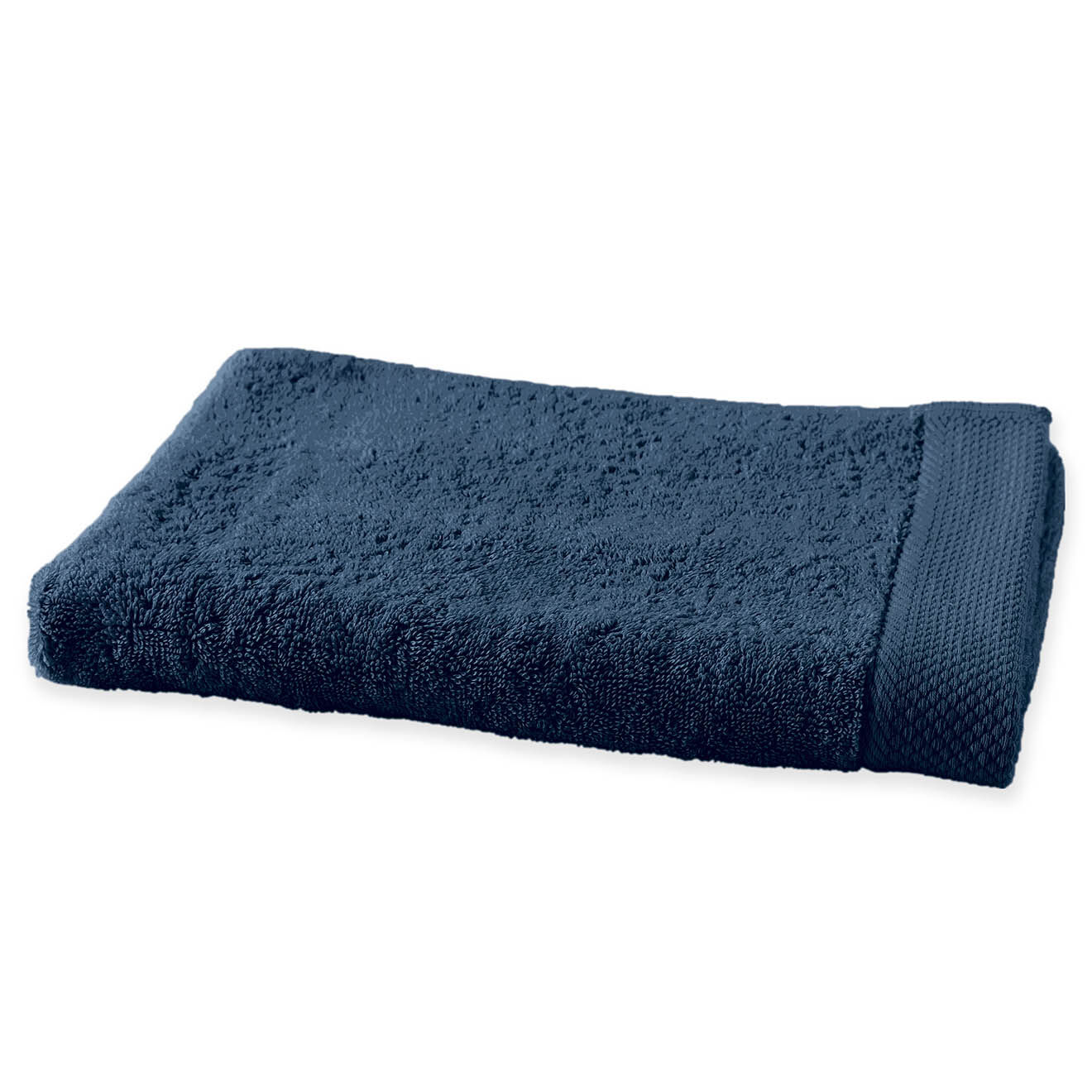 Soft by Perle de Coton Serviette de toilette bleu jean - 50x100 cm
