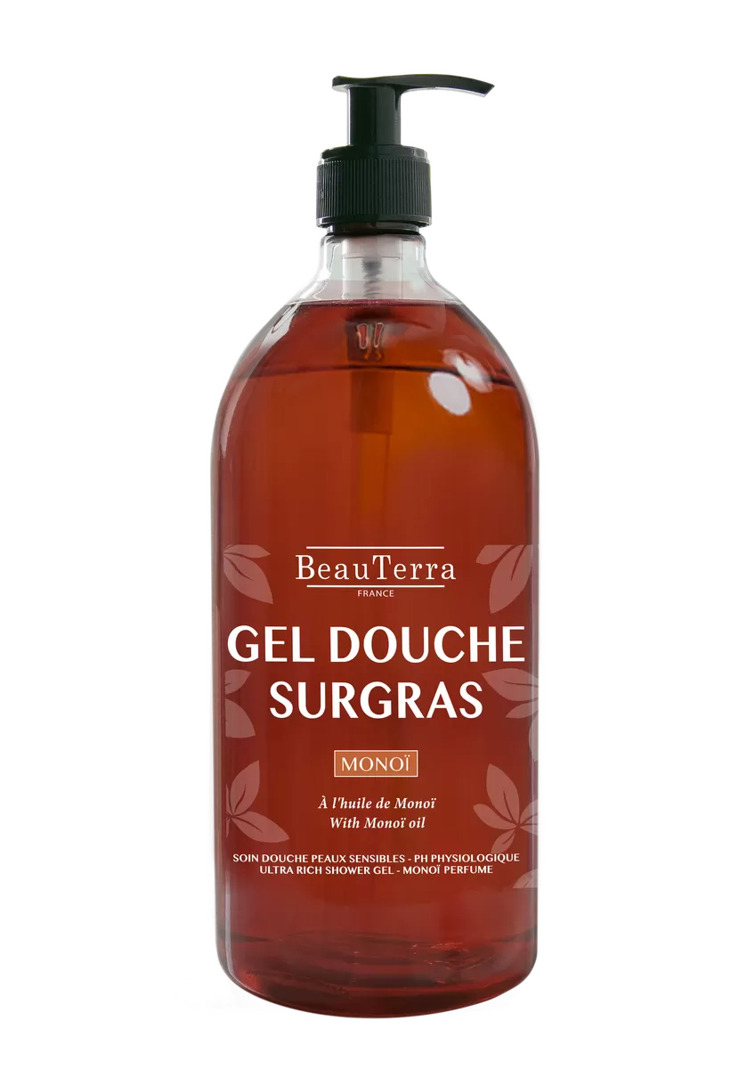 BeauTerra Ultra Rich Shower Gel Monoï Oil - 1000 ml.