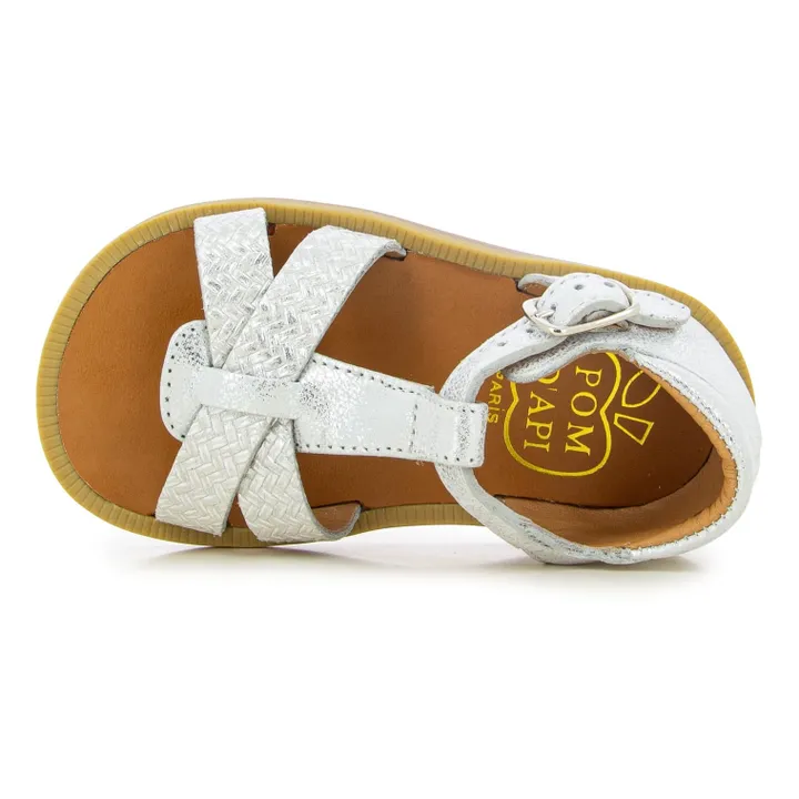 Pom d'Api Sandales Poppy Xexe | Argenté