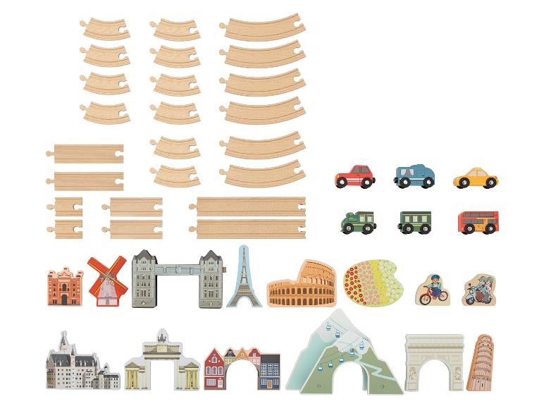 Houten treinset