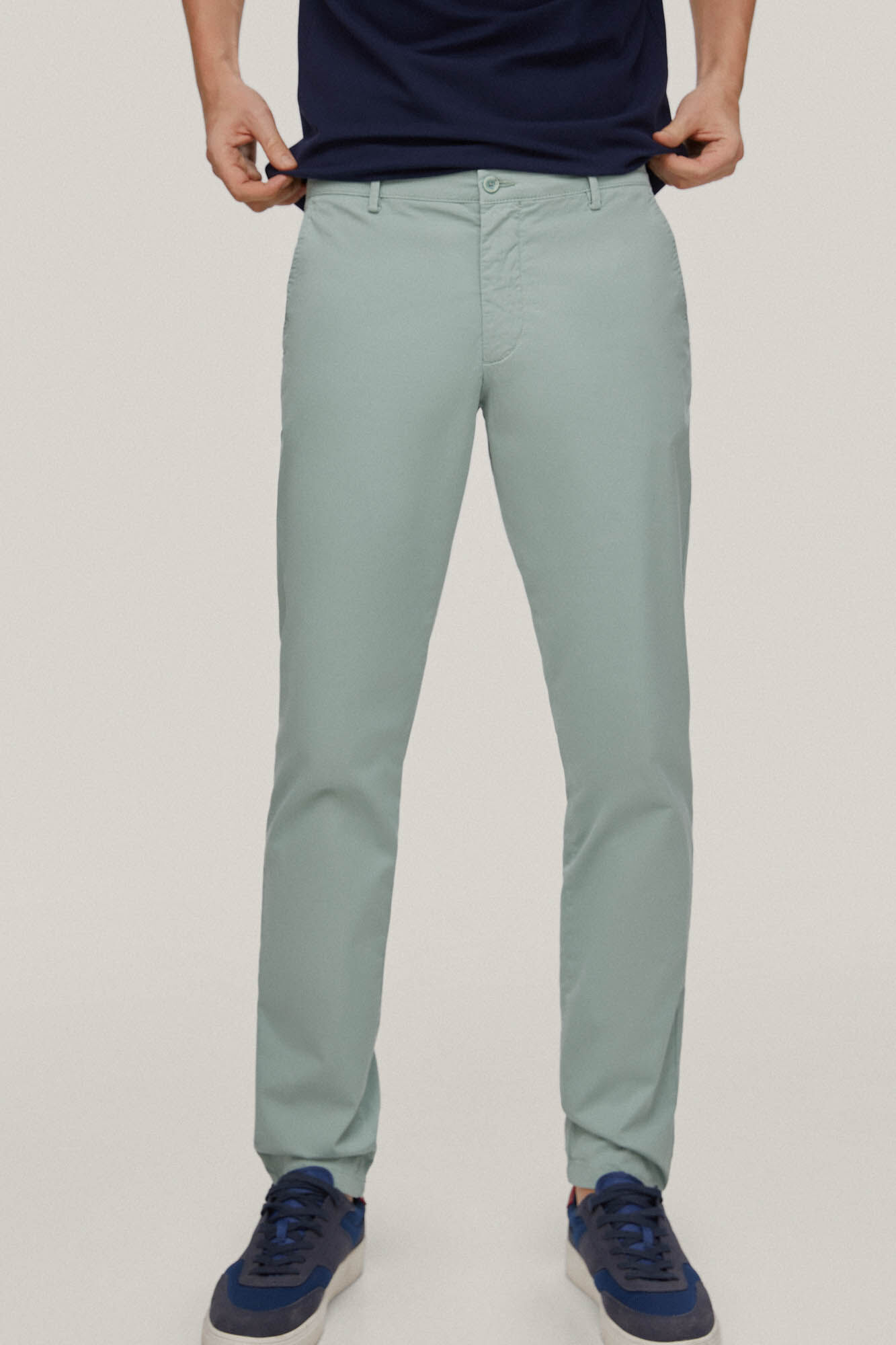 Calça chinesa slim leve e flexível premium - Verde