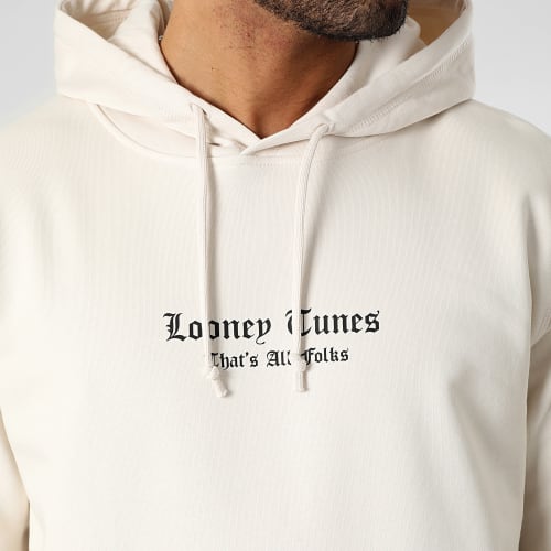 Sweat Capuche Taz Graff Beige