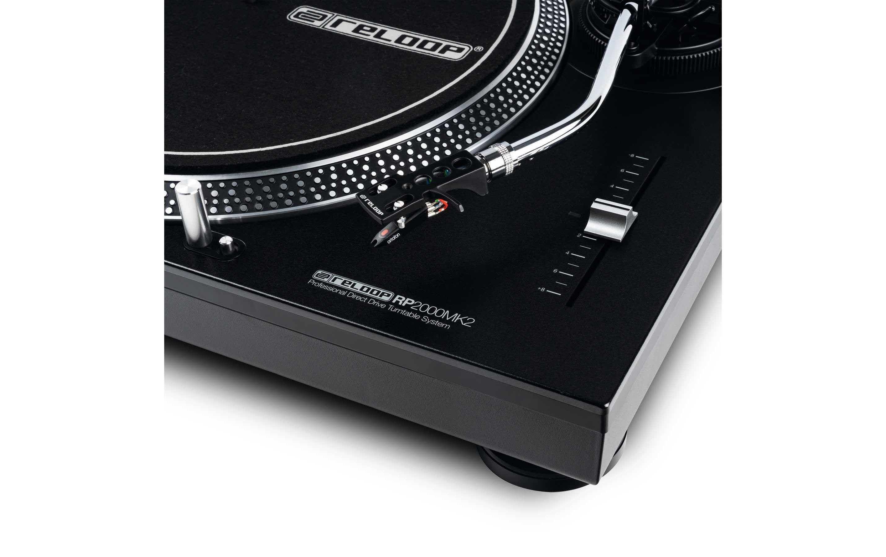 Plattenspieler RP-2000 MK2 Schwarz<br>DJ-Plattenspieler mit quarzgesteuertem Direktantrieb