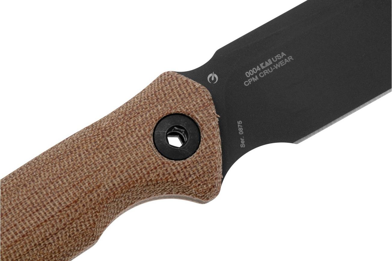 Zero Tolerance ZT0004 Cerakote CPM Cru-Wear, Micarta vaststaand mes