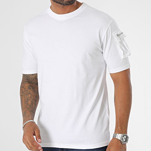 Tee Shirt A Poche Blanc