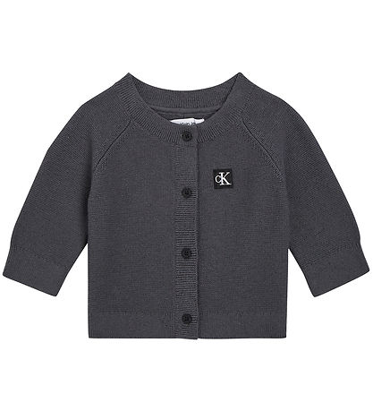 Calvin Klein Cardigan - Strik - M?rkegr?