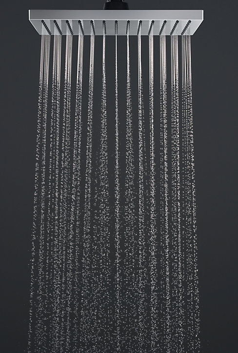 Pommeau de douche 1 jet, carré, chrome, Hansgrohe Vernis Blend