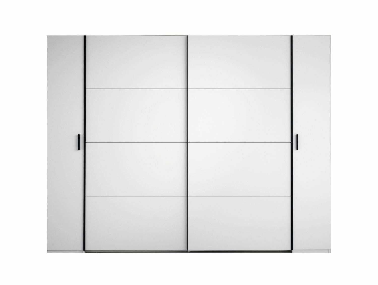 Home affaire Kleiderschrank »Antioch, FSC-zertifiziert, mit Dreh-UND Schiebetüren« B/T/H 270/61,4/207cm, inklusive Einlegeböden und Kleiderstangen,  mit oder ohne Spiegel und Schubladen - YOUR Choice
