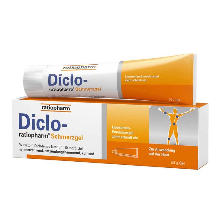 Diclo ratiopharm Schmerzgel - mit Diclofenac, 50 g