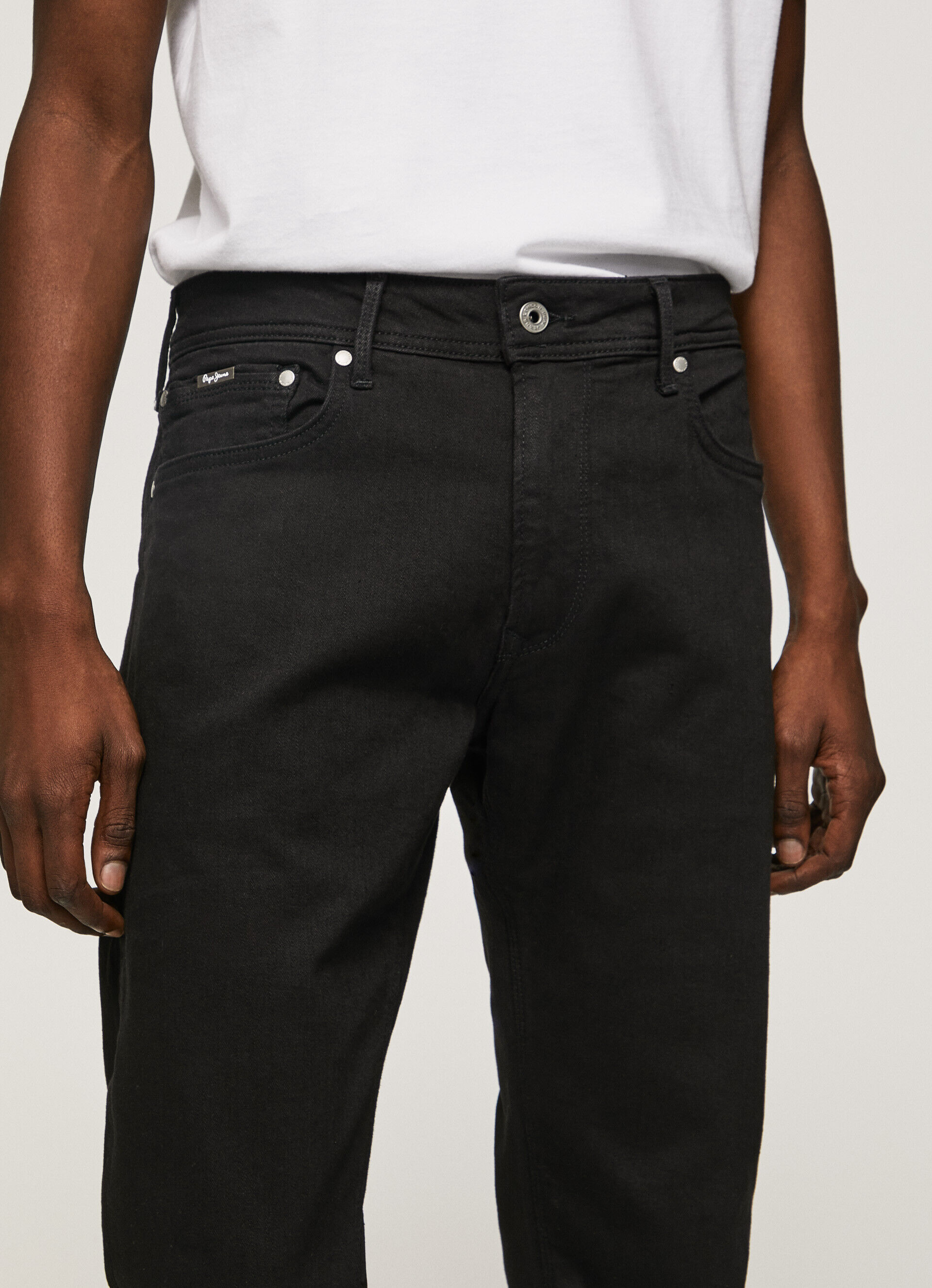Calça jeans Stanley, corte e cintura regulares - jeans