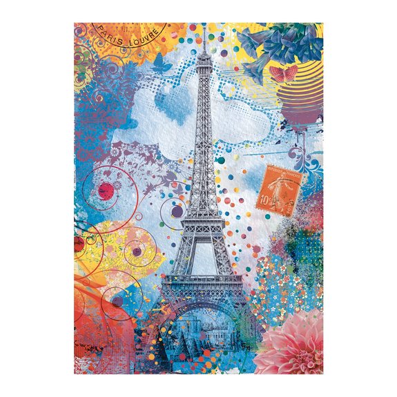 Puzzle 1500 Pièces Nathan - Tour Eiffel Multicolore