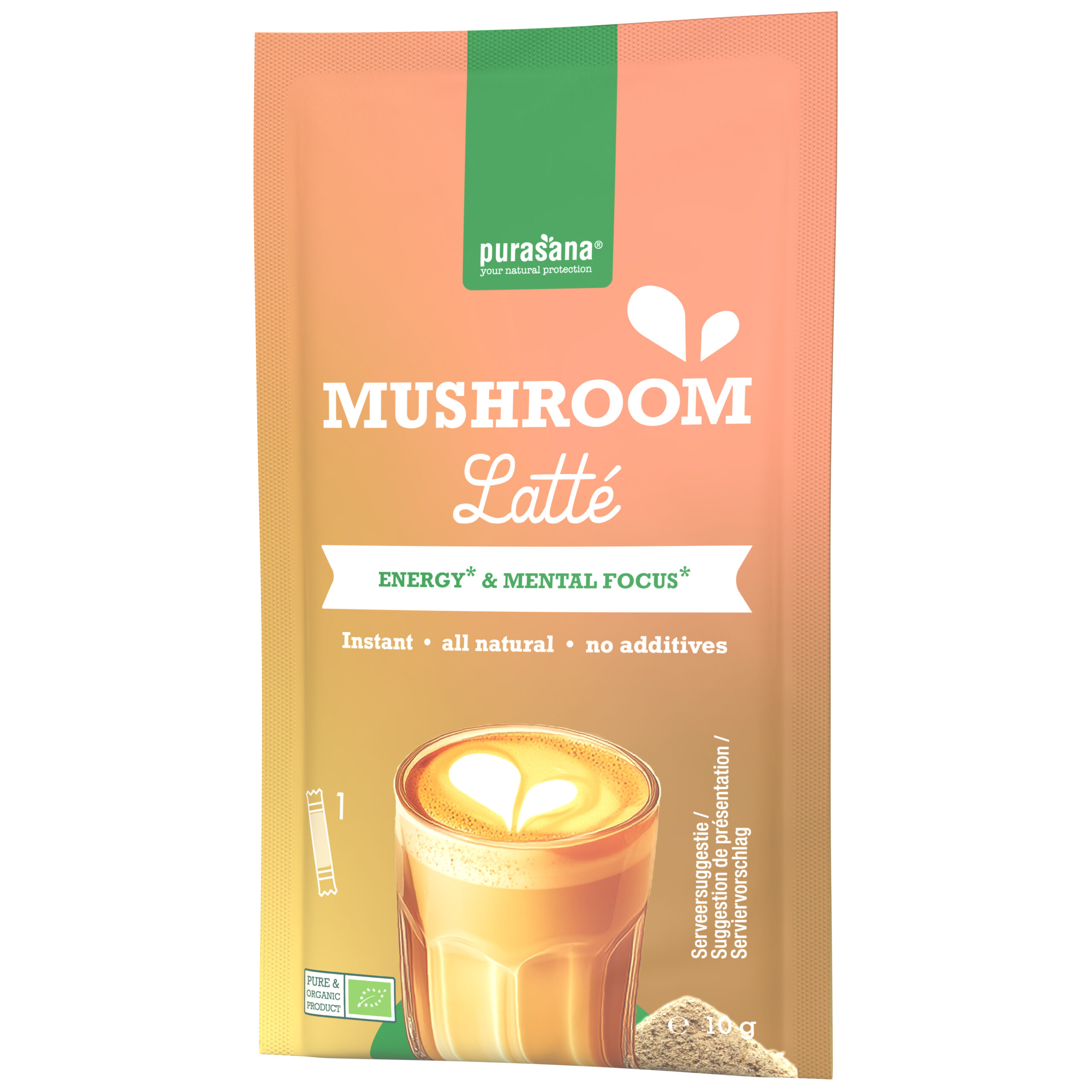 Purasana Mushroom Latté Bio (6 x 10 gr)