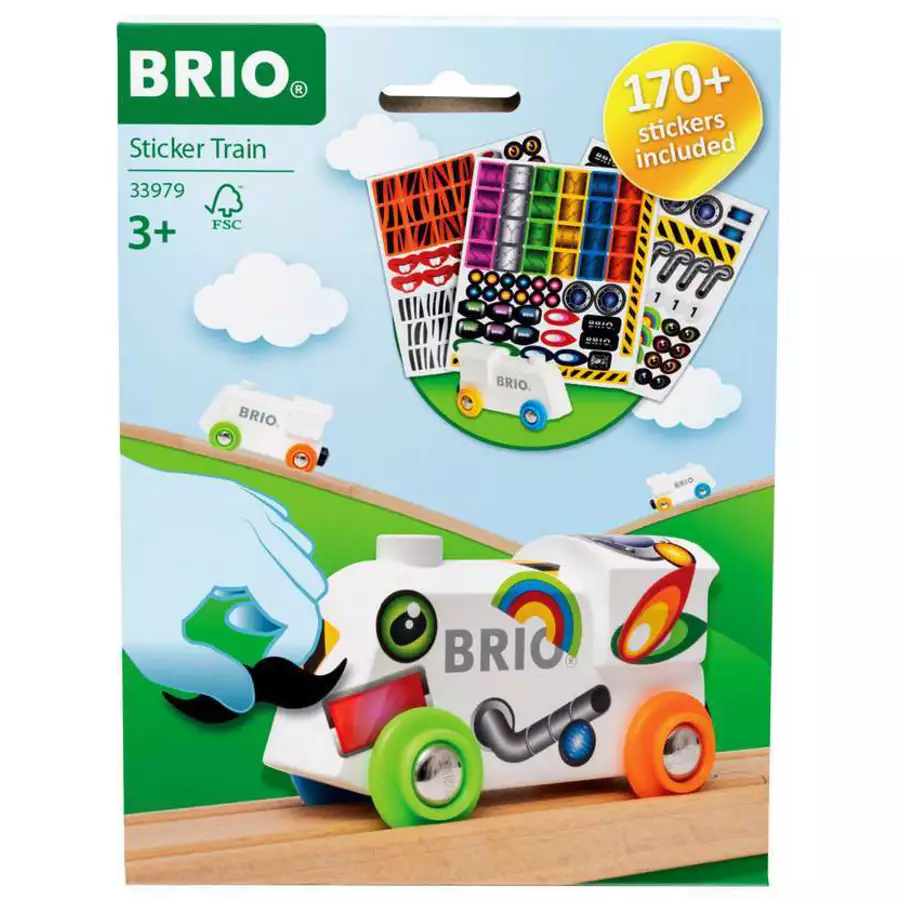 Brio BRIO Sticker-Lokomotive bunt
