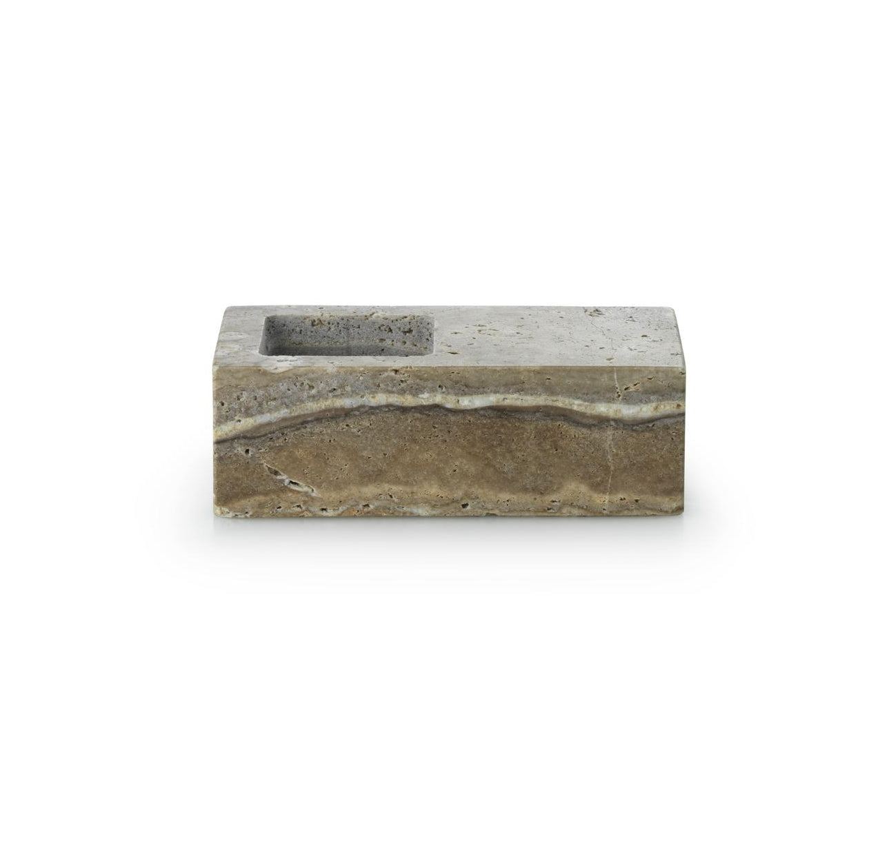 Normann Copenhagen  Even lysestage - Silver Travertine