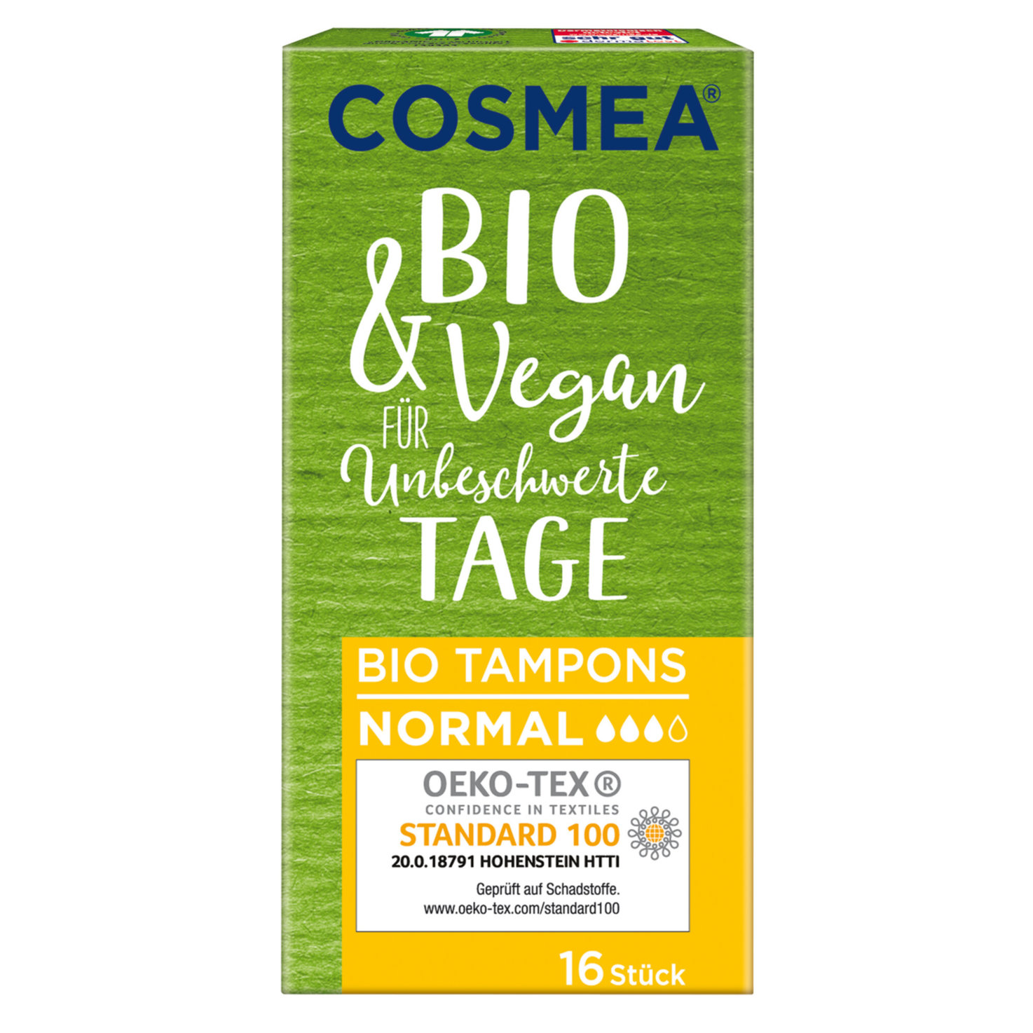 COSMEA Bio Tampons Normal 16 Stück