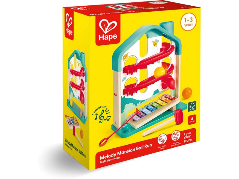 Hape Musikspielzeug Melodien-Haus 2-in-1 Spielset