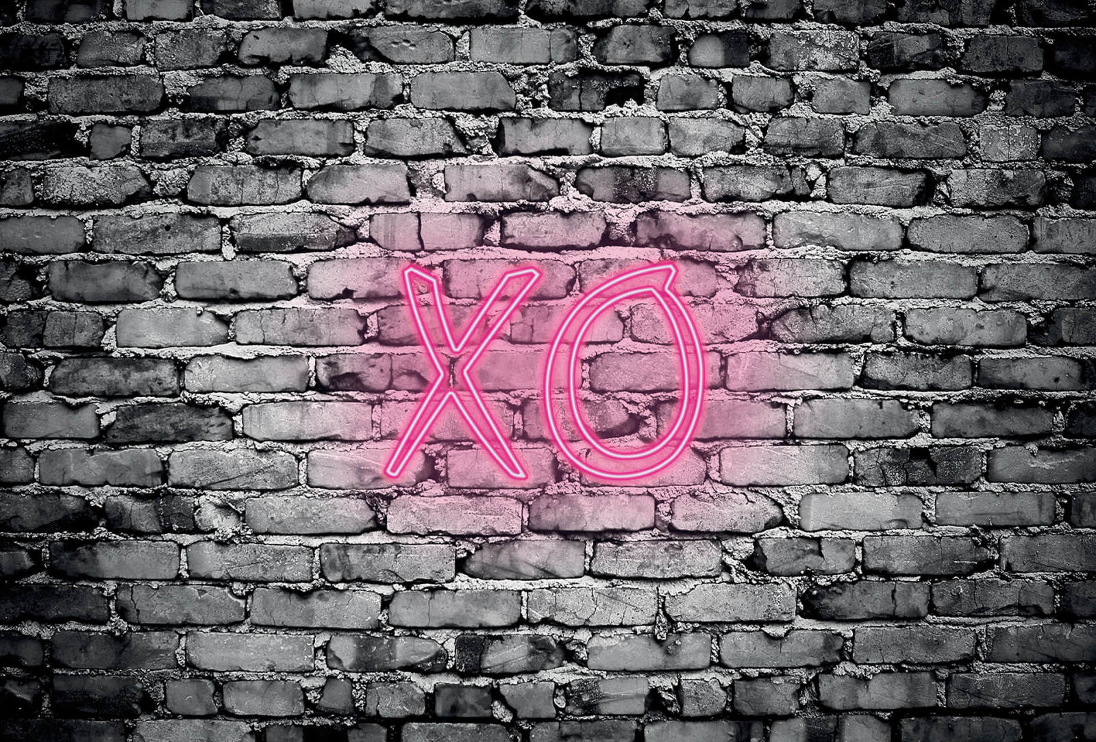 Fototapete DESIGNWALLS 2.0 - pink-schwarz - Stein - 2,6 Meter