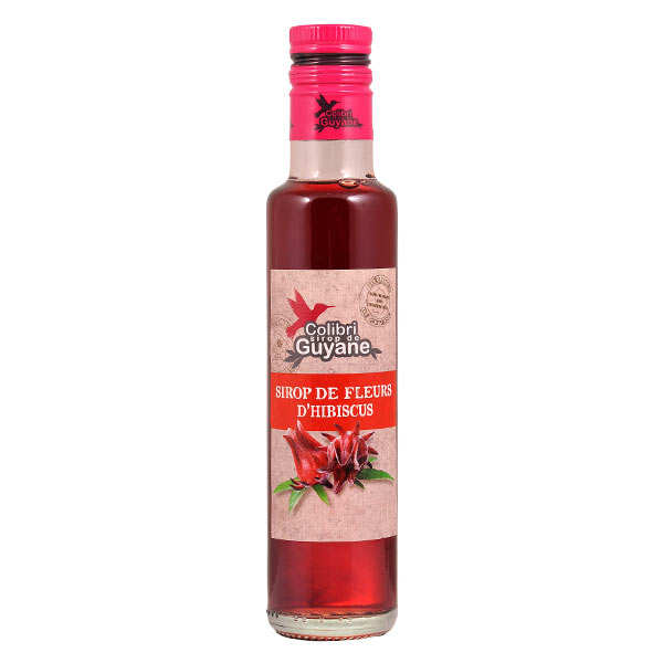 Sirop de fleurs d'hibiscus de Guyane