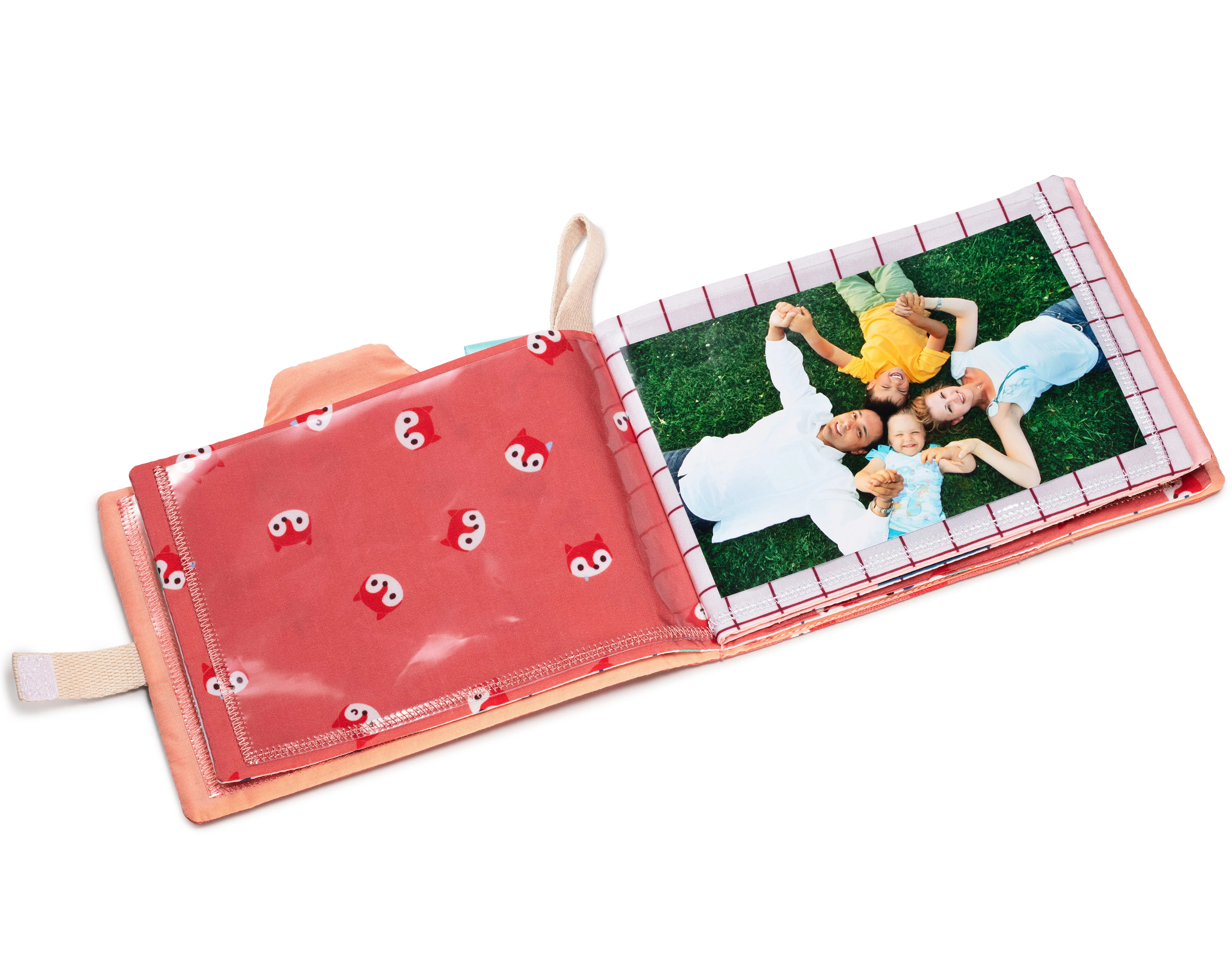 Stoff-Fotoalbum ALICE in bunt