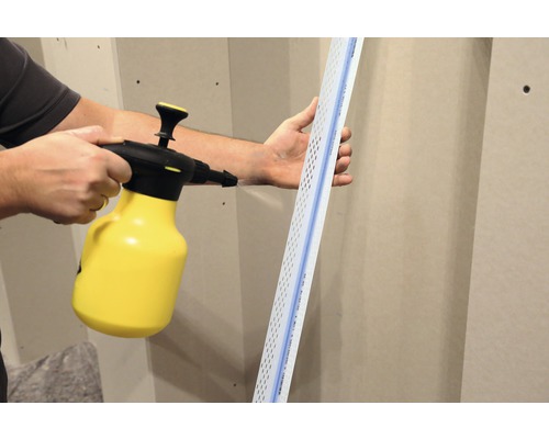 PROTEKTOR WET STICK 90 graden randprofiel PVC zelfklevend voor pleisterdikte 1 mm 2740 x 39 x 39 x 0,8 mm Verpakking = 50 stuks