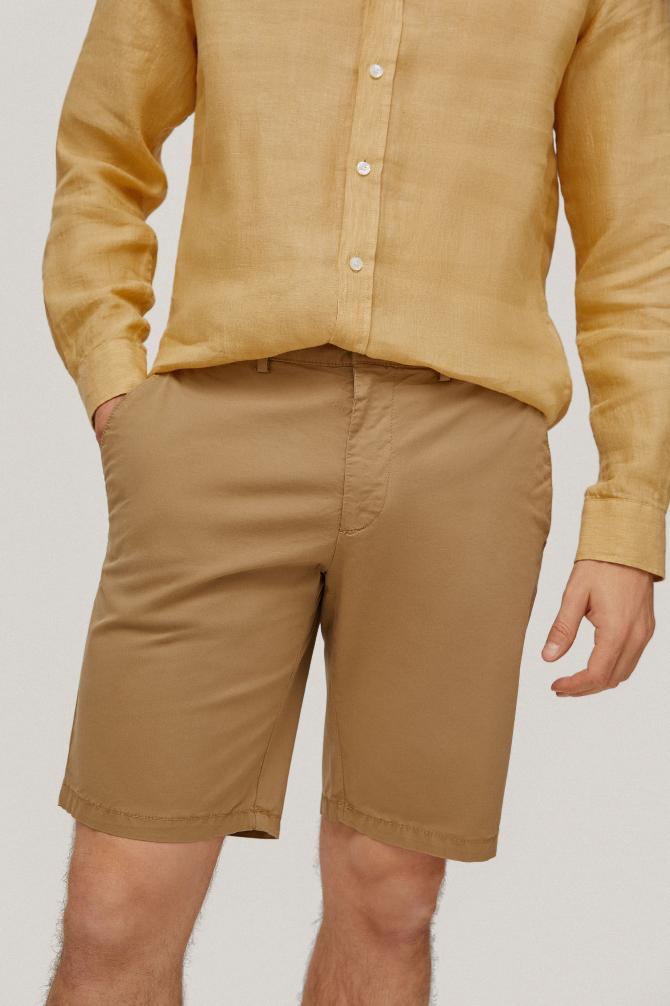 Bermuda Chino Premium Flex - Bege